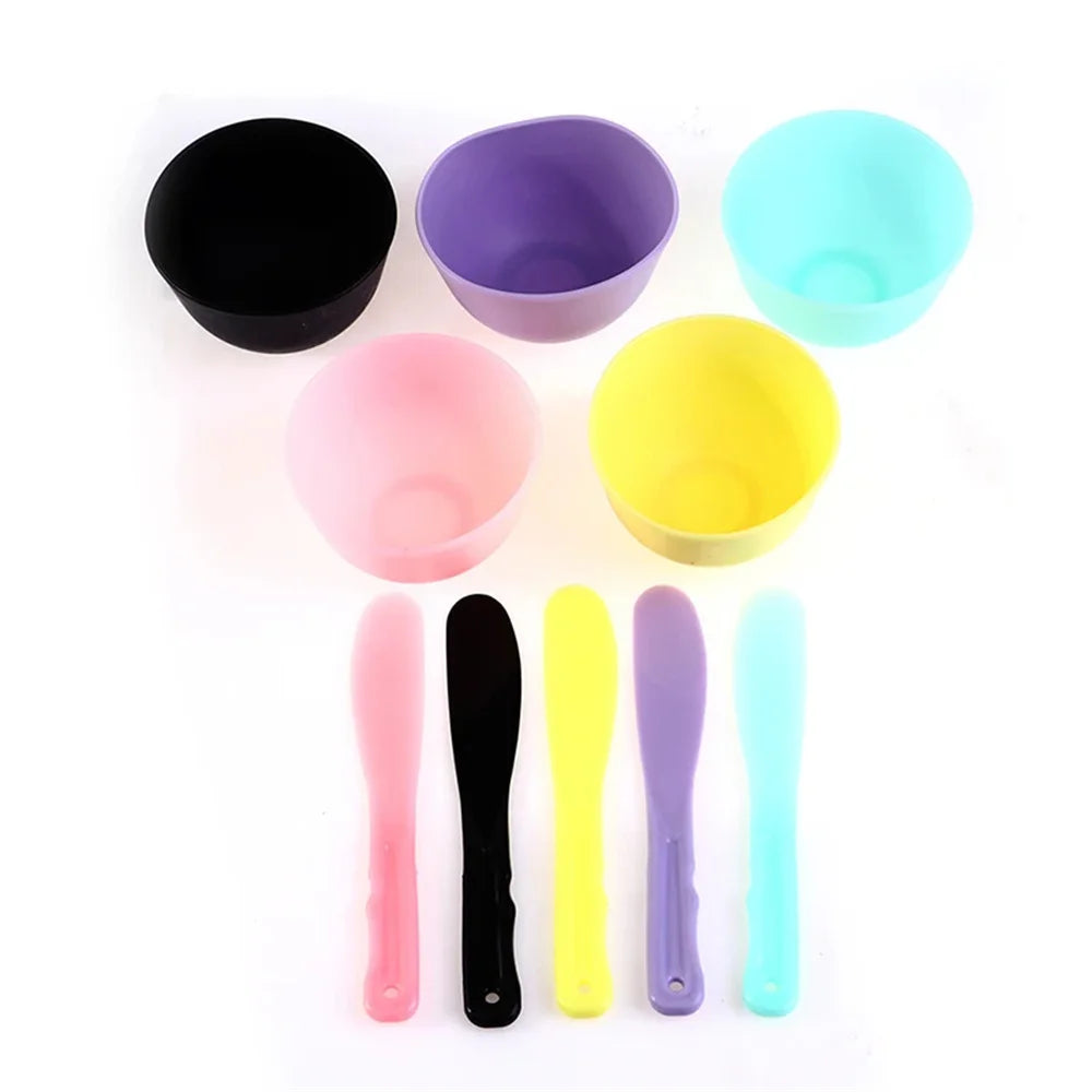 2PCS Non-Toxic Silicone Mask Mud & Essential Oil Bowls – Durable, Portable Face Skin Care Tools for Makeup & Clean Use