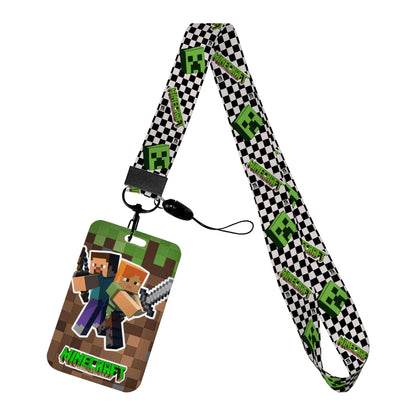Cartoon Game Name Badge Holder Lanyard – Student ID & Credit Card Strap Gift