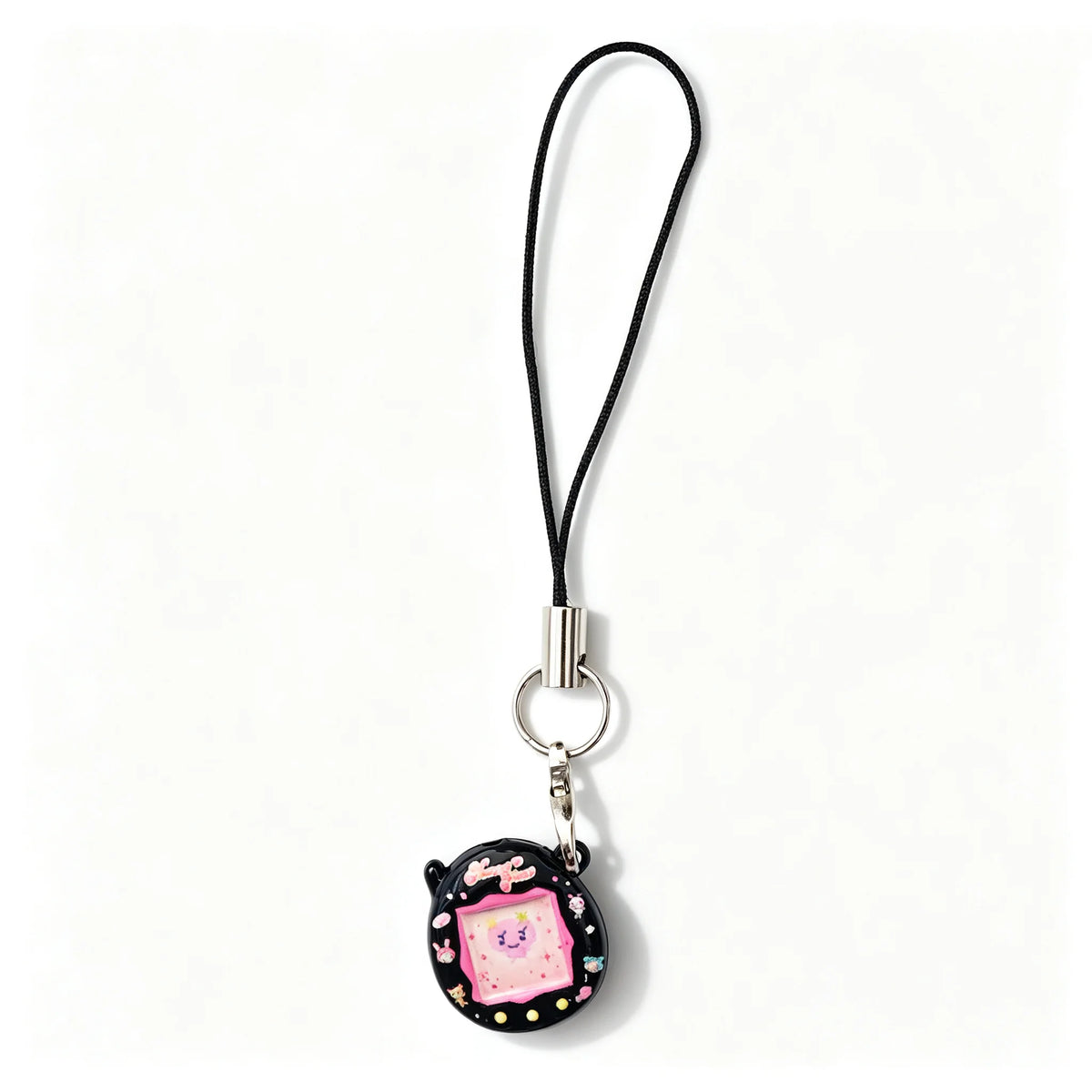 Tamagotchi Cartoon Metal Pendant Keychain - Cute Mini Anime Charm for Bags, Backpacks and DIY Jewelry Gifts