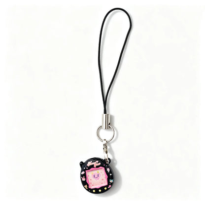Tamagotchi Cartoon Metal Pendant Keychain - Cute Mini Anime Charm for Bags, Backpacks and DIY Jewelry Gifts