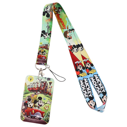 Cartoon Stitch Credential Holder Lanyard – Cute Neck Strap for Keychain, Pass & Credit Card Holder Accessories