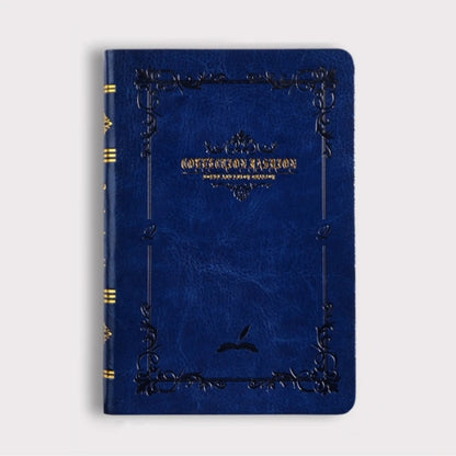 A6/A7 Vintage Hot Gold Printed Notebook – Cute Compact PU Leather Pocket Diary, Hard Shell School & Office Supplies
