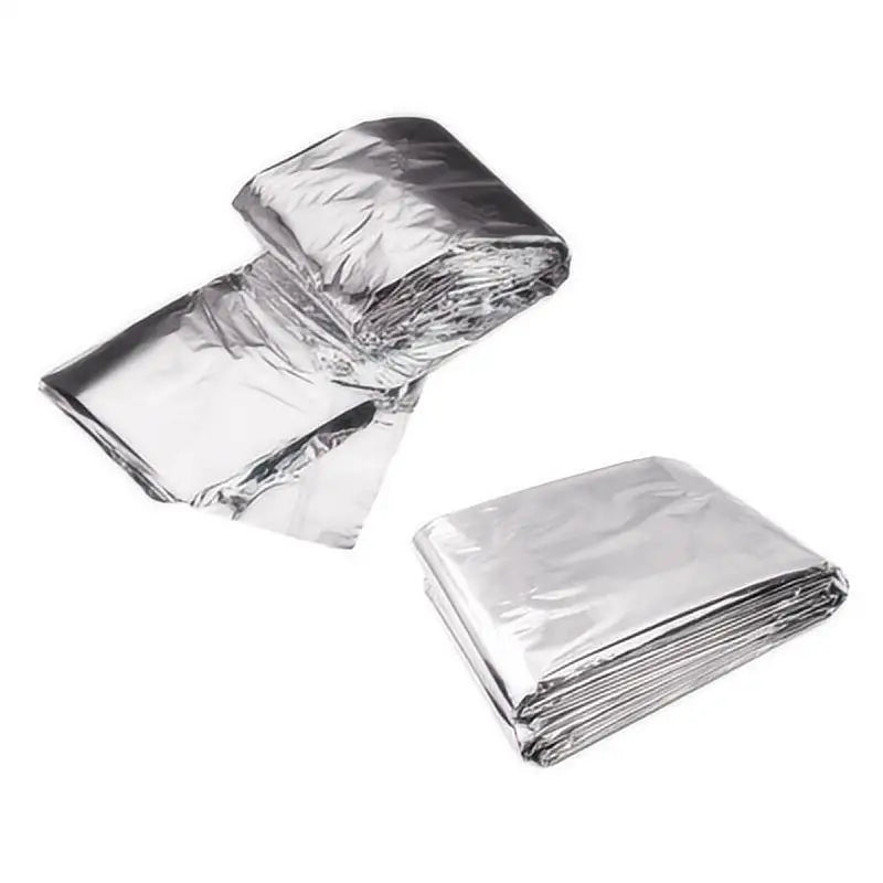 4 Pack Emergency Survival Blankets - Waterproof Windproof Thermal Foil Rescue Sheets for Camping, Hiking & First Aid Kit
