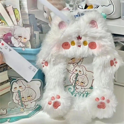 Cute Fox Photocard Case Keychain - Cartoon Student Card Holder & Idol Photo Protective Cover