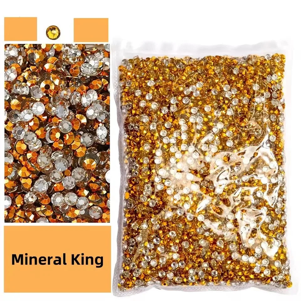 Jelly AB Resin Rhinestones 2-6mm — Non-Hotfix Flat Back Plastic Crystals & Strass Glitters, Large Pack