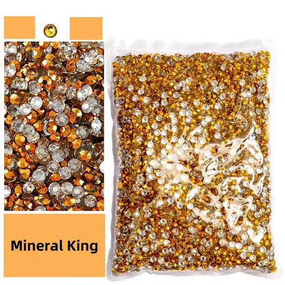 Jelly AB Resin Rhinestones 2-6mm — Non-Hotfix Flat Back Plastic Crystals & Strass Glitters, Large Pack
