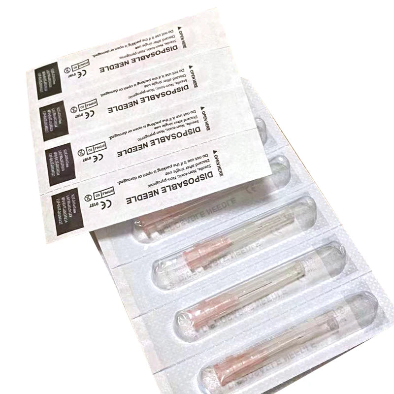 32G Disposable Syringes with Superfine 4/6/13mm Needles - Painless Teeth Irrigator & Eyelid Beauty Tool