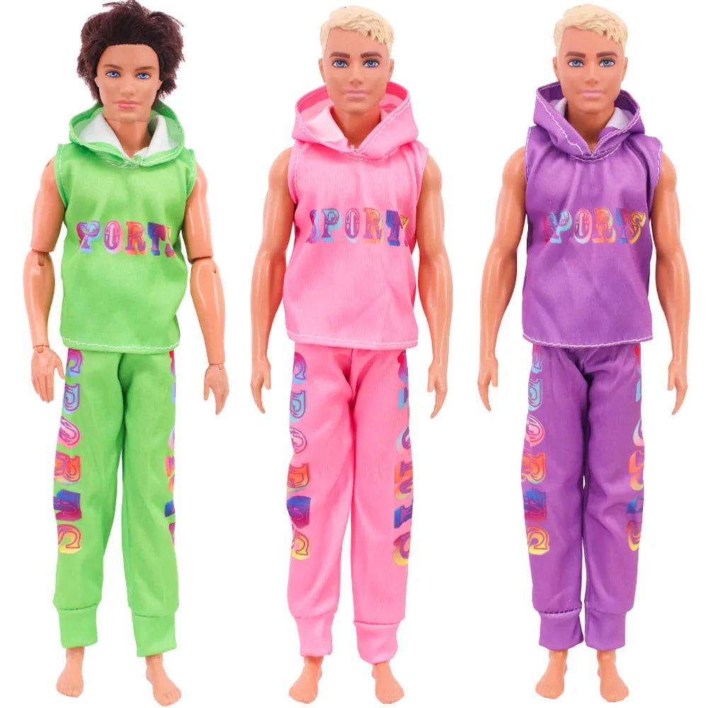 Ken Doll Accessories Set – Clothes, Shoes, Surfboard, Guitar, Violin & More for Kids Birthday Gift