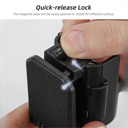 Magnetic Clip Mount for DJI Osmo Pocket 3 – Vlog, Cycling & Tabletop Camera Holder Accessory