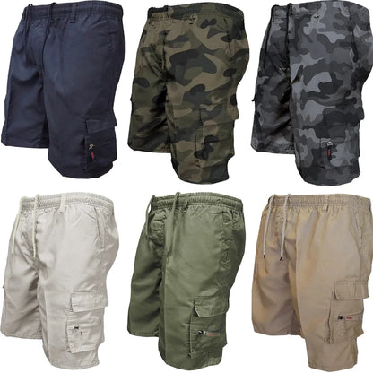 Men's Tactical Cargo Shorts - Camouflage Military Pocket Shorts for Hiking, Sports & Casual Wear