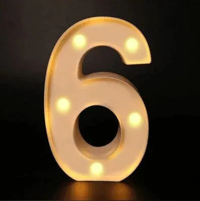 Luminous Alphabet & Number LED Night Light – Decorative Letter Lamp for Home, Wedding, Birthday & Party Decor