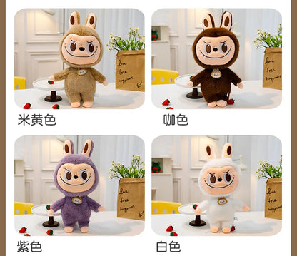 60cm Labubu Cute Rabbit Ragdoll Plush Toy – Soft Mink Fur Cartoon Pillow for Kids Christmas Gift