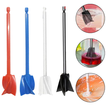 Epoxy Mixer Paint Drill Attachment - Paddle Consistency Liquids Resin Stirrer Head with Drill Chuck, Paint & Resin Mixer Attachment