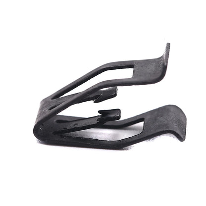 10Pcs Universal Car Front Console Trim Clips - Black Metal Rivet Fasteners for Dashboard Auto Retainer