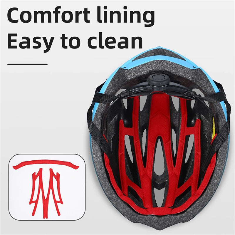 WEST BIKING Ultralight Cycling Helmet - Integrally Molded MTB & Road Bike Racing Helmet for Men & Women, Bicycle Safety Cap