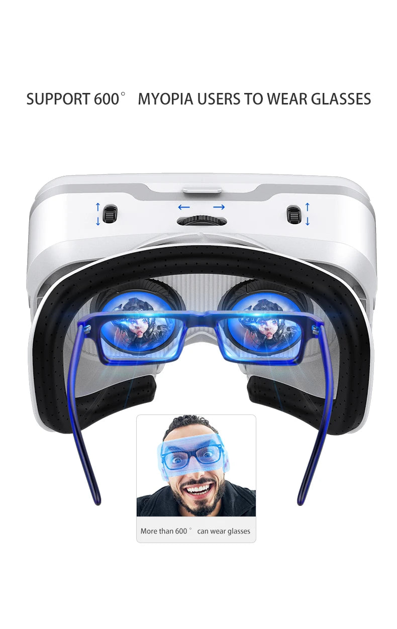 Shinecon 3D VR Glasses – Virtual Reality Headset with Controller for Smartphone Gaming