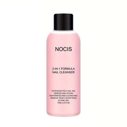 2-in-1 Nail Gel Cleanser & Polish Remover – Professional Slip Solution for Poly Gel & LED Nails, Anti-Stick Formula Nail Care Liquid