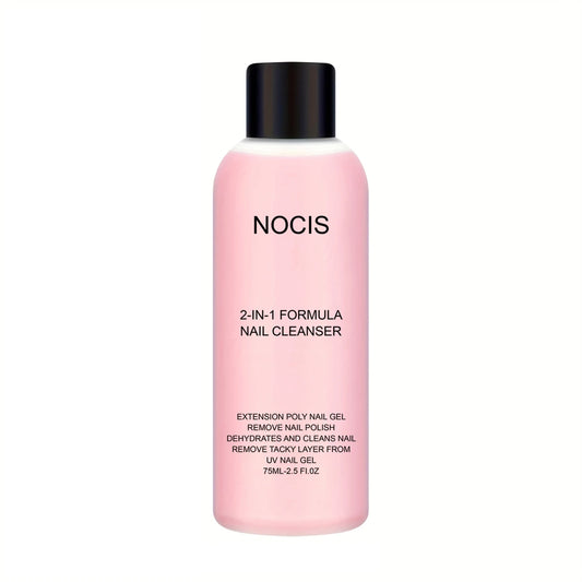 2-in-1 Nail Gel Cleanser & Polish Remover – Professional Slip Solution for Poly Gel & LED Nails, Anti-Stick Formula Nail Care Liquid