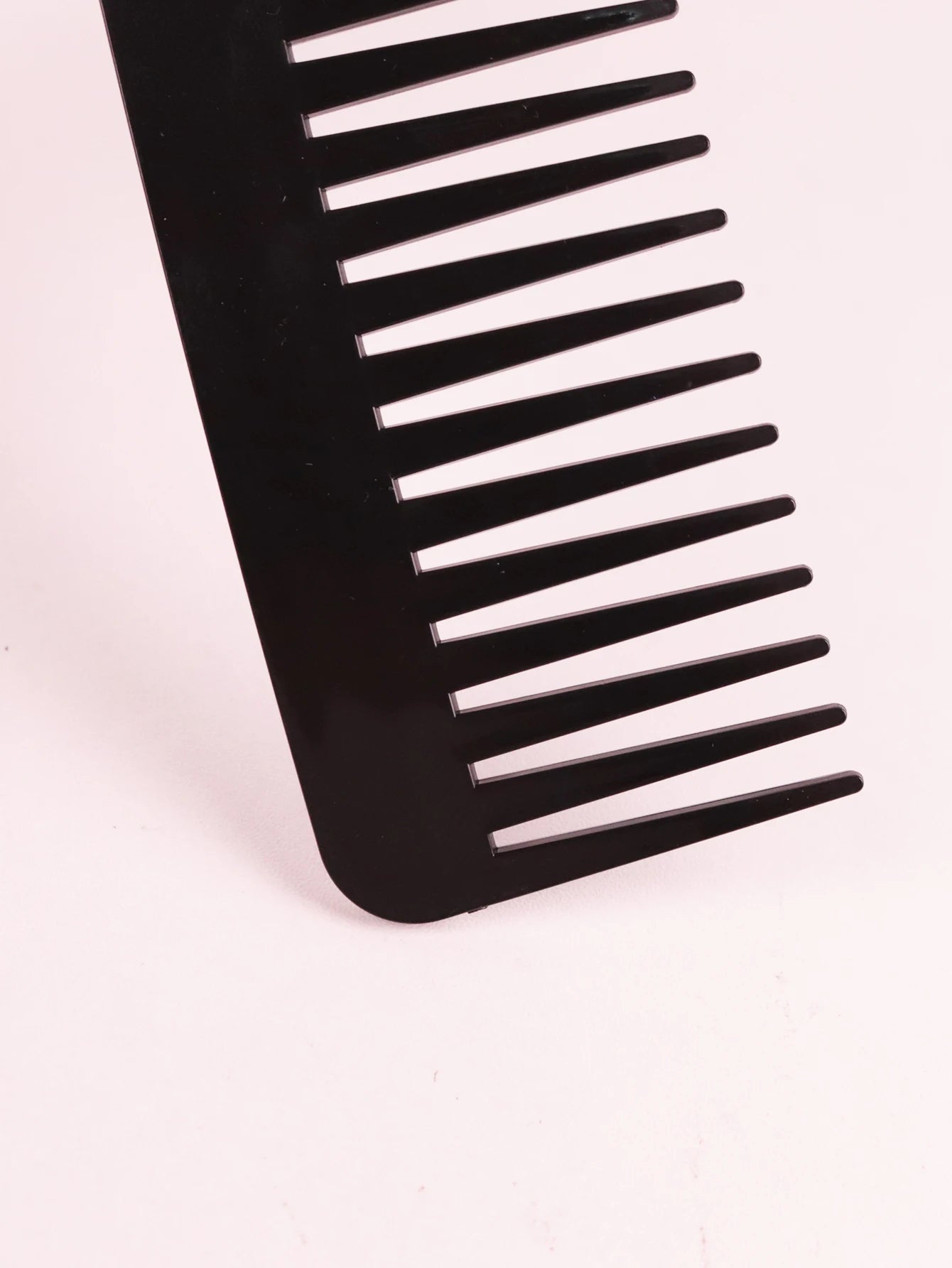 Thick Plastic Heat-Resistant Salon Comb – Anti-Static Long & Wide Tooth Comb for Real Hair Wigs