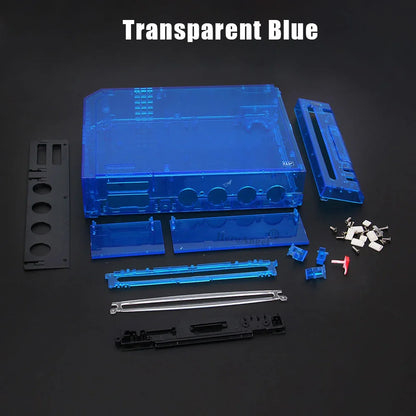 11 Colors Replacement Full Case Cover for Wii Game Console – Black, White, Blue, Transparent Housing Shell with Buttons & Retail Packing