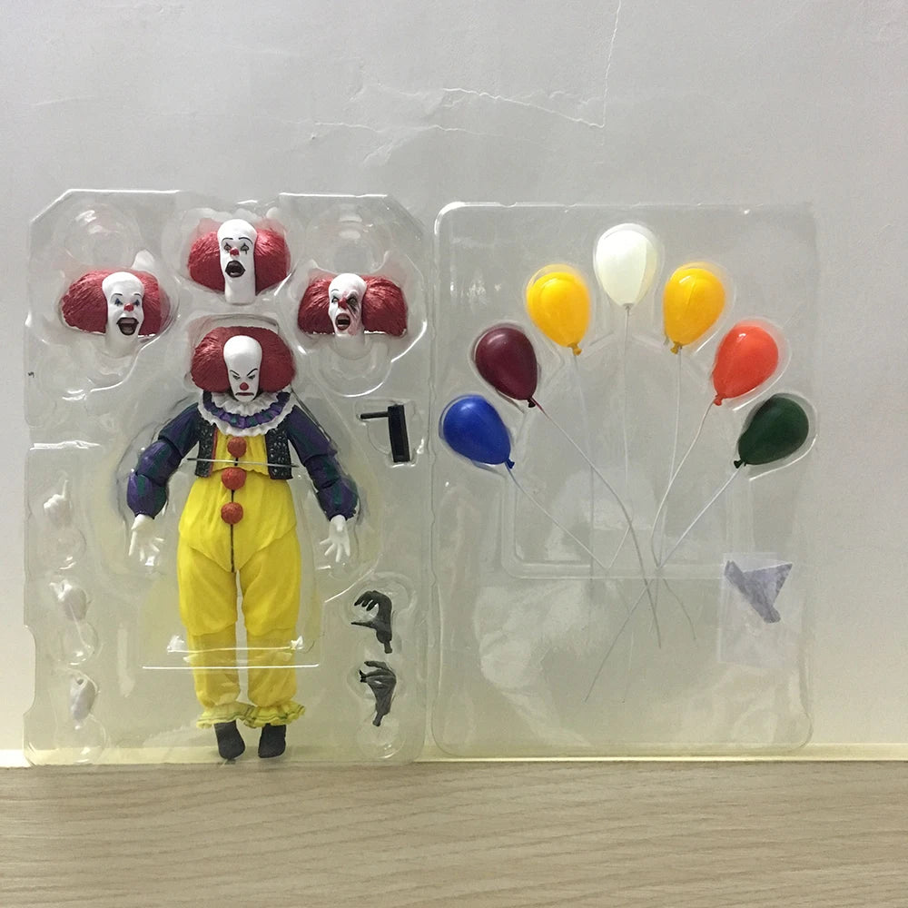 NECA Joker & Stephen King Pennywise Clown Action Figures – Halloween Decoration Gift Toys