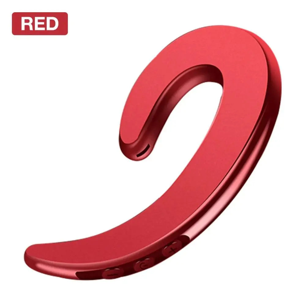Digital Display Bluetooth Bone Conduction Headphones - Wireless 3D Stereo Earphones with Long Battery Life