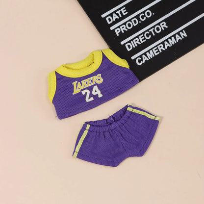 17cm Labubu Doll Clothes – First & Second Generation Basketball Outfit for Handmade Doll Gift