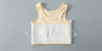 Women’s Half-Length Corset Top – Pullover Breast Binder with Bandage Tank Vest for Lesbian & Trans FTM