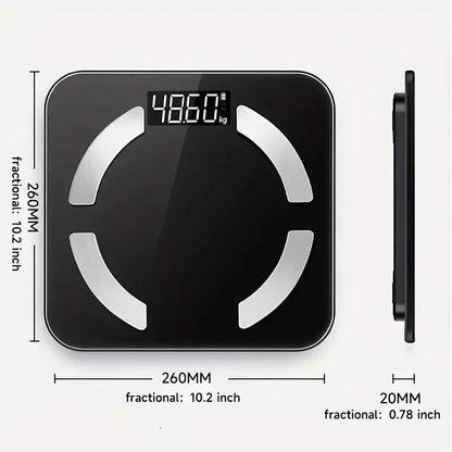 HOT Smart Body Fat Scale — High-Precision Bluetooth Weight Scale with HD Display & Mobile App | BMI, Fat & Muscle Analysis