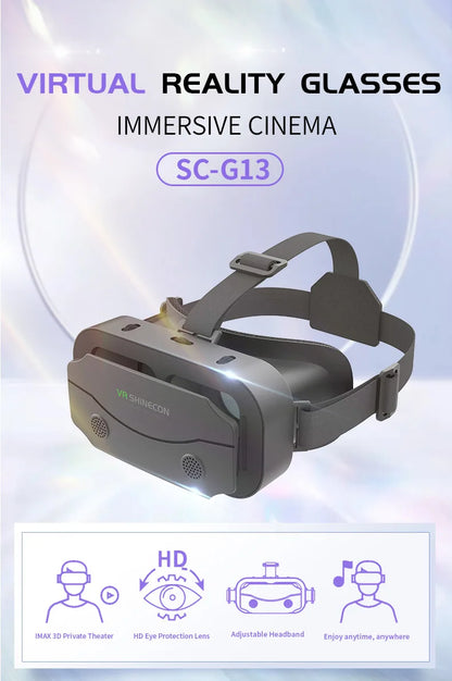 Shinecon 3D VR Glasses – Virtual Reality Headset with Controller for Smartphone Gaming