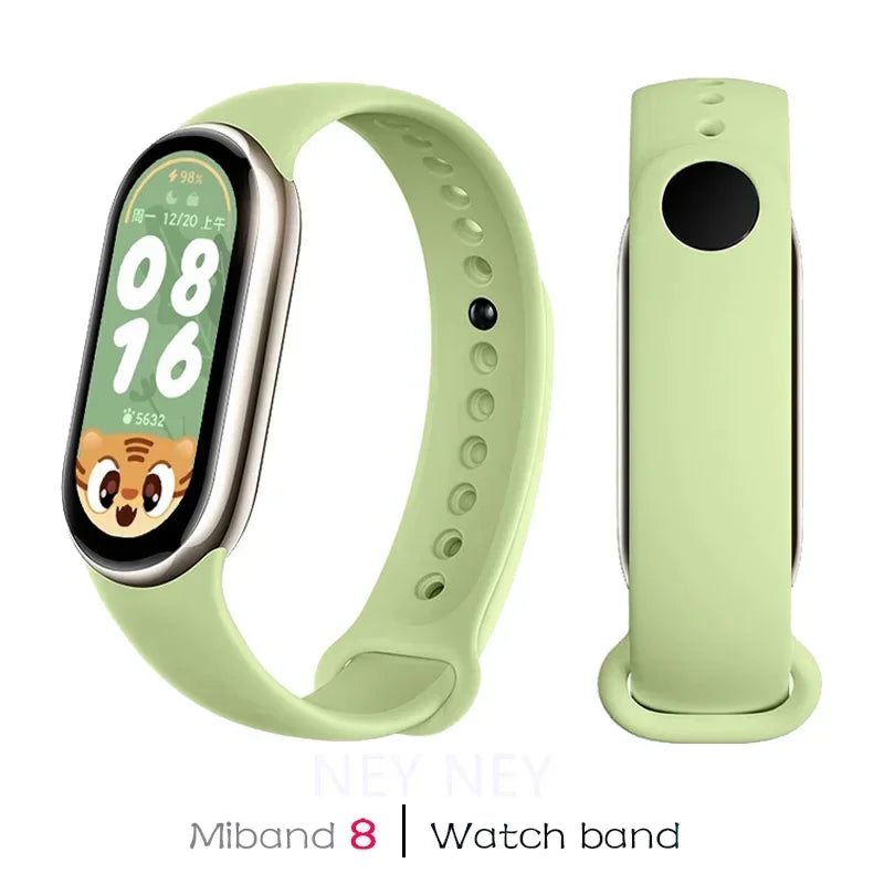 Waterproof Silicone Sport Strap for Xiaomi Mi Band 9/8/NFC – Replacement Smart Bracelet Accessory