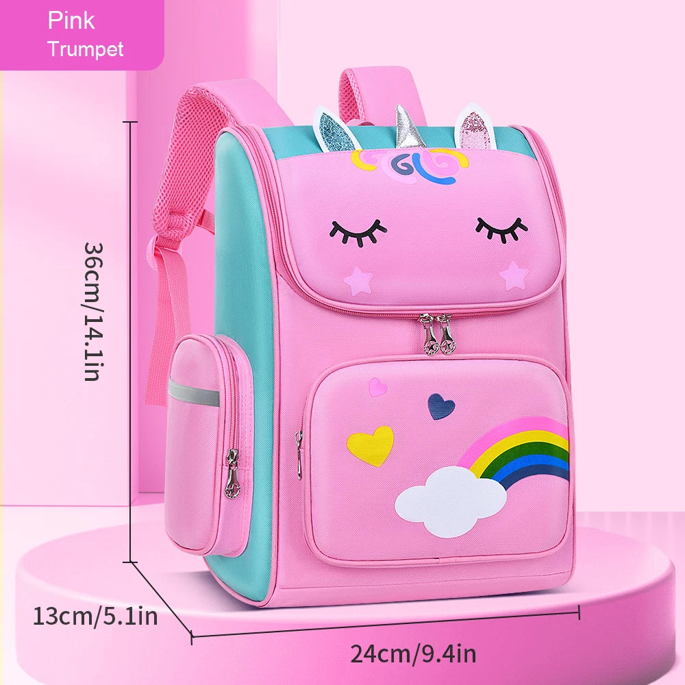 Children’s School Backpack | Cute Waterproof Lightweight Bag for Elementary Students, Grades 1-6, Ages 6-12