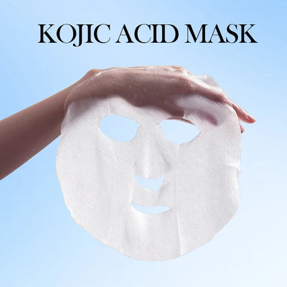 10pcs SADOER Kojic Acid Facial Sheet Masks — Moisturizing, Brightening & Hydrating Skincare