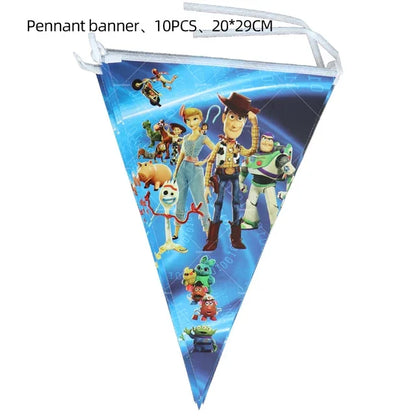 Disney Toy Story Buzz Lightyear Birthday Party Decoration Set – Foil & Latex Balloons, Happy Birthday Banner & Cake Topper for Kids Boys Hero Theme Party