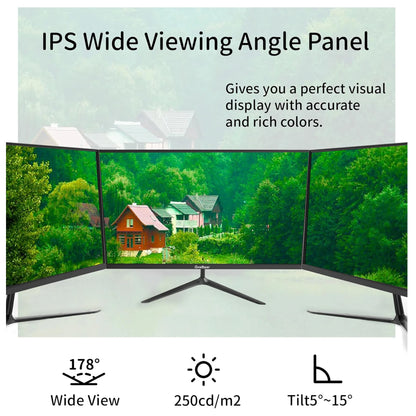 GreBear 24-Inch IPS Computer Monitor – FHD 1080p, 99% sRGB, Ultra Slim LED, 5ms Response, Low Blue Light