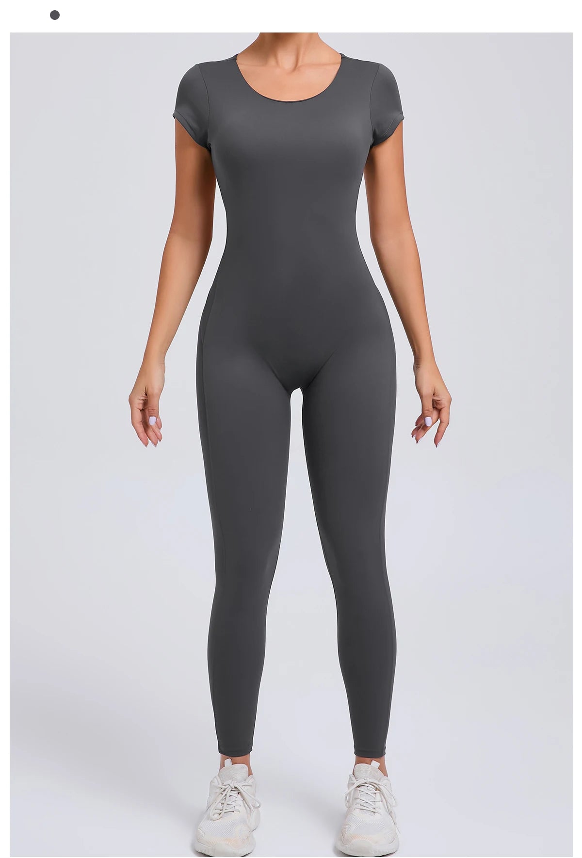 Women’s One-Piece Padded Backless Yoga Romper – Quick-Dry Workout Bodysuit & Sports Jumpsuit