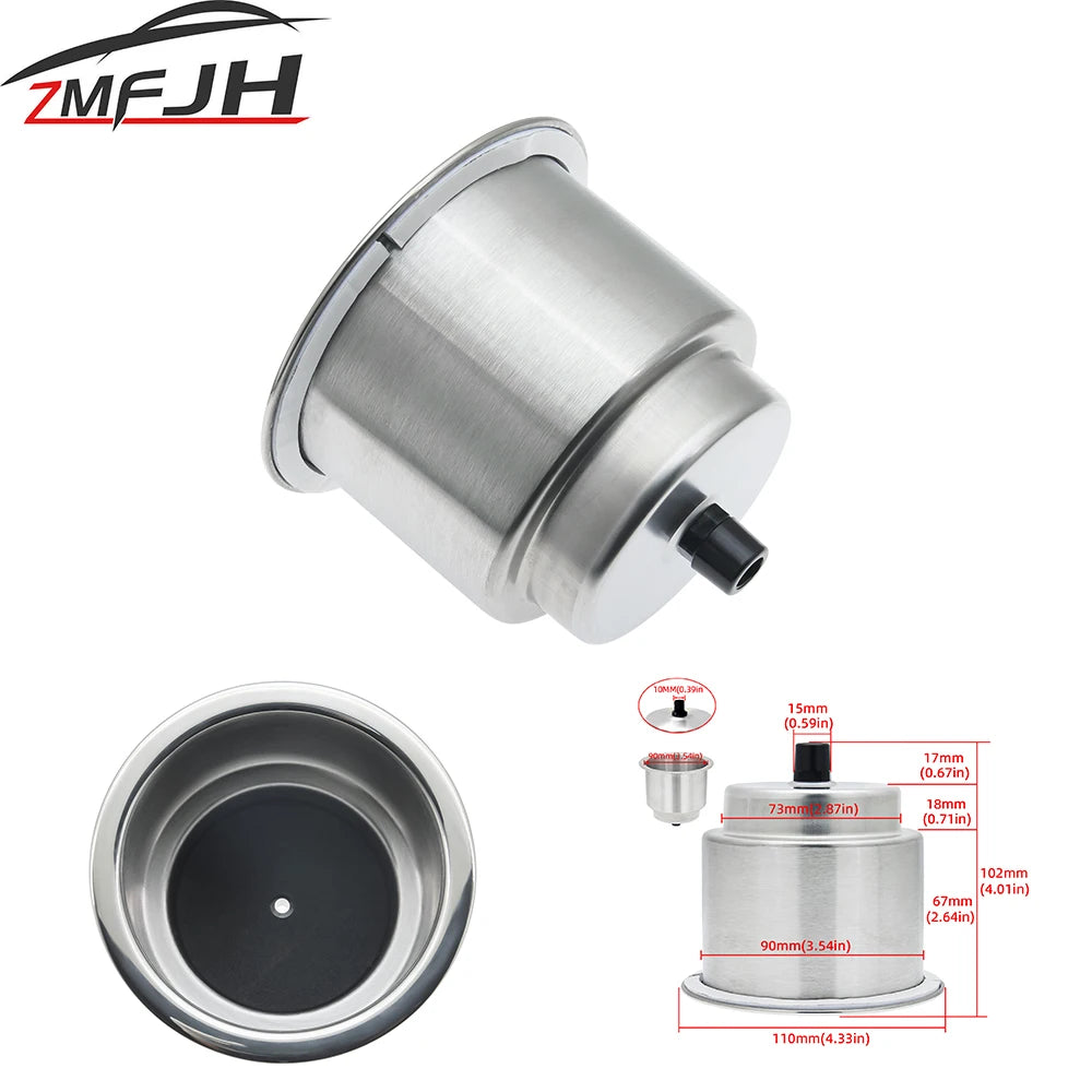 Stainless Steel Boat & RV Drink Holder – Water Cup Bottle Bracket for Marine, Camper & Boating Accessories