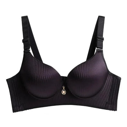 Women's 8CM Wireless Push-Up Bra - Side-Smoothing Seamless Lift Bra for AA, A & B Cups