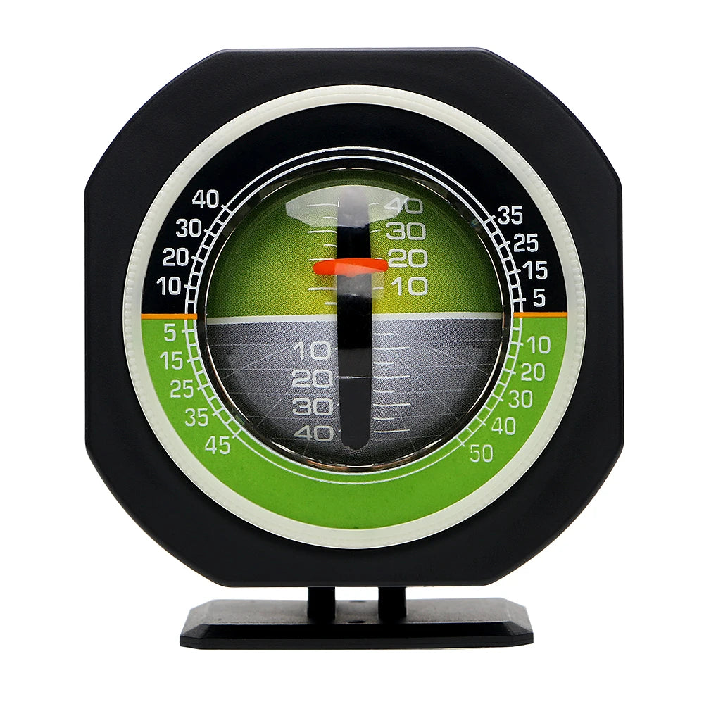 High-Precision Car Inclinometer & Compass — Built-in LED Slope Meter, Vehicle Angle & Gradient Level