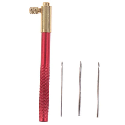 French Embroidery Tambour Hooks – Luneville Crochet Set with 3 Needles for Sewing & Crafting
