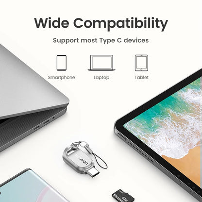 UGREEN USB-C to Micro SD/TF Card Reader – USB 3.0 OTG Adapter for Laptop, PC, Tablet & Phone (Windows/MacOS)