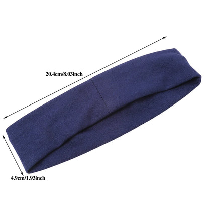 7pcs Summer Sports Yoga Headbands for Women – Adjustable Elastic Sweat-Absorbent Hair Bands, Solid Headbands for Men & Women Running