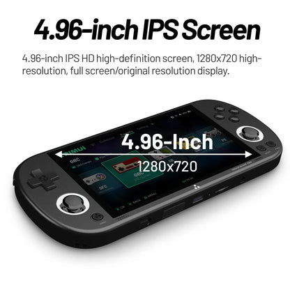 Trimui Smart Pro Handheld Game Console – 4.96" IPS Retro Gaming with RGB Lighting