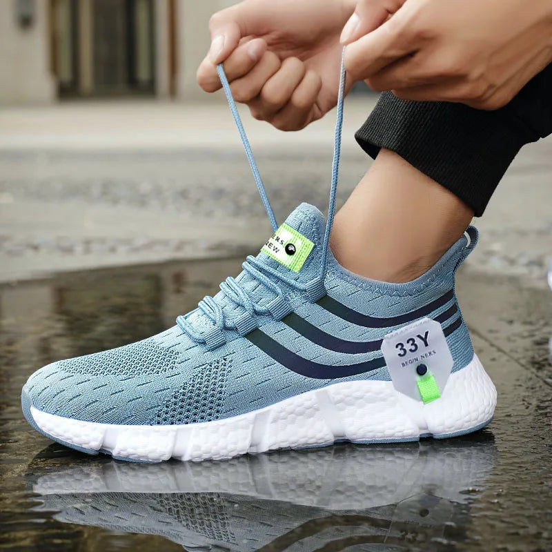 2024 Men's Breathable Sneakers – Comfortable Casual Running & Tennis Shoes for Summer