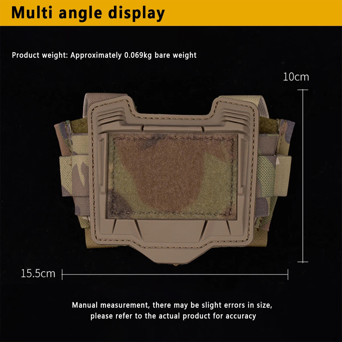Agilit Style Tactical Helmet Rear Pouch - Battery Storage and Counterweight Bag for NVG Night Vision Gear and OPS-CORE Helmet Covers