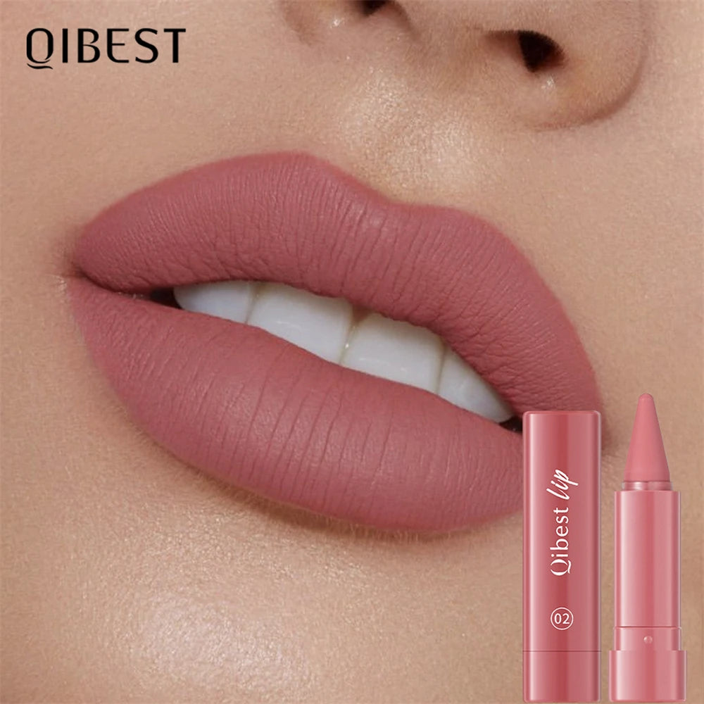 Twist-Up Lip Liner & Lipstick Pen – Multipurpose Velvet Matte Waterproof Lip Contour & Powder Blusher Rouge Makeup