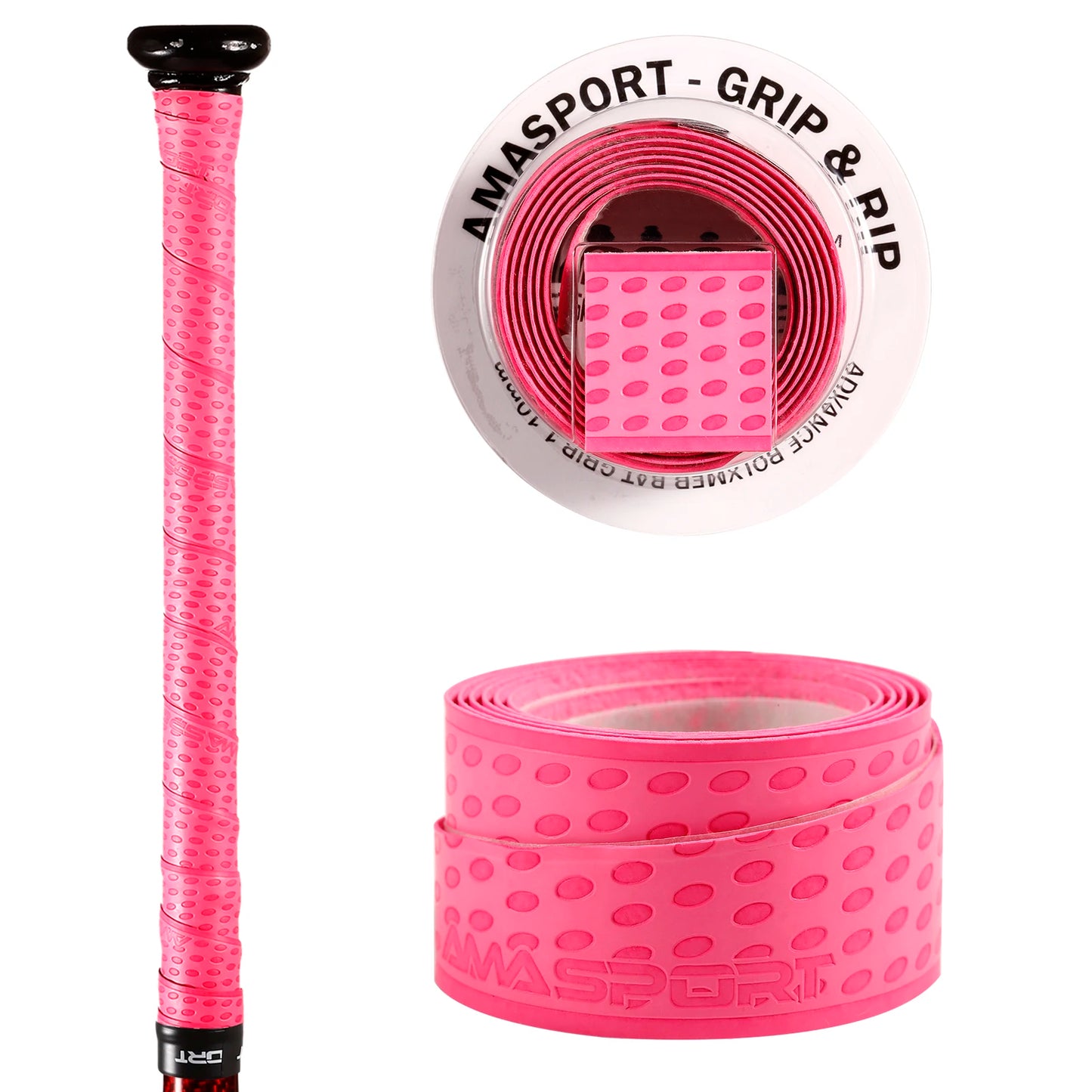AMASPORT Baseball Bat Grip Tape – Anti-Slip Sweatband for Softball, 5/10/20pcs Sports Accessories