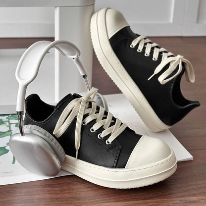 Platform Cross-Tied Sneakers - Unisex Casual Ankle Boots & Flat Shoes Sizes 35-46