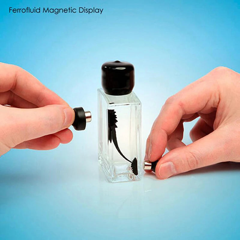 Ferrofluid Magnetic Liquid Display Toy – Stress Relief Science Desk Decompression Anti-Anxiety Fidget Toy, Interactive Moving Fluid Decor