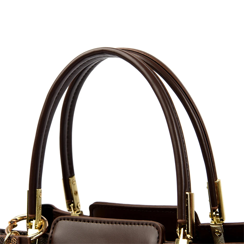 Luxury Women’s Leather Handbag – Large Capacity Shoulder & Crossbody Designer Bag